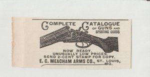 1896 Print Ad Meacham Arms Co Catalog Guns and Sporting Goods, St. Louis Mo