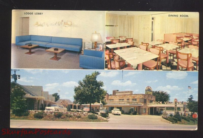 SPRINGFIELD MISSOURI ROUTE 66 ROCK VILLAGE LODGE MOTEL VINTAGE POSTCARD