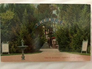 Vintage Postcard 1911 Theatre Entrance Canobie Lake Park Salem New Hampshire NH