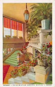 Edgewater Beach Hotel, Chicago, IL, Early Postcard, Unused