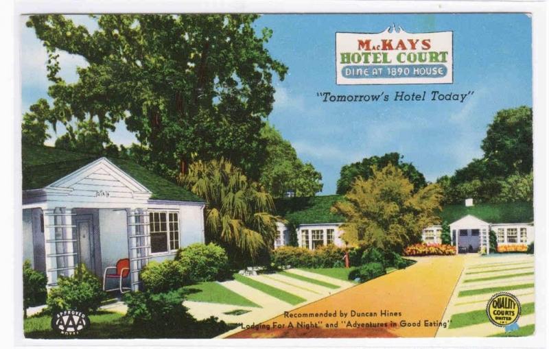 MacKay's Hotel Court Motel Ocala Florida postcard 