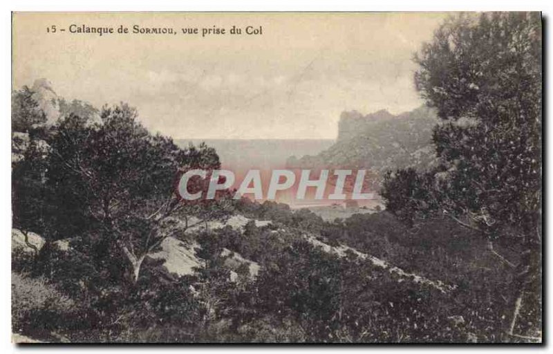 Old Postcard Calanque Sormiou shooting Pass