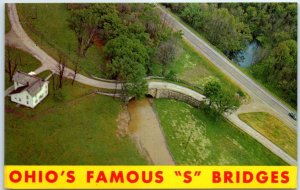 M-40591 Aerial View Of One Of The Peculiar S Bridges Old National Trail Ohio