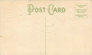 NEW YEAR WISHES 1910 Embossed Postcard  by Arthur Horwitz 