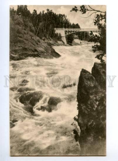 146399 FINLAND Imatra Bridge Vintage postcard