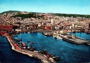 Italy Napoli The Harbour and Partial Panorama
