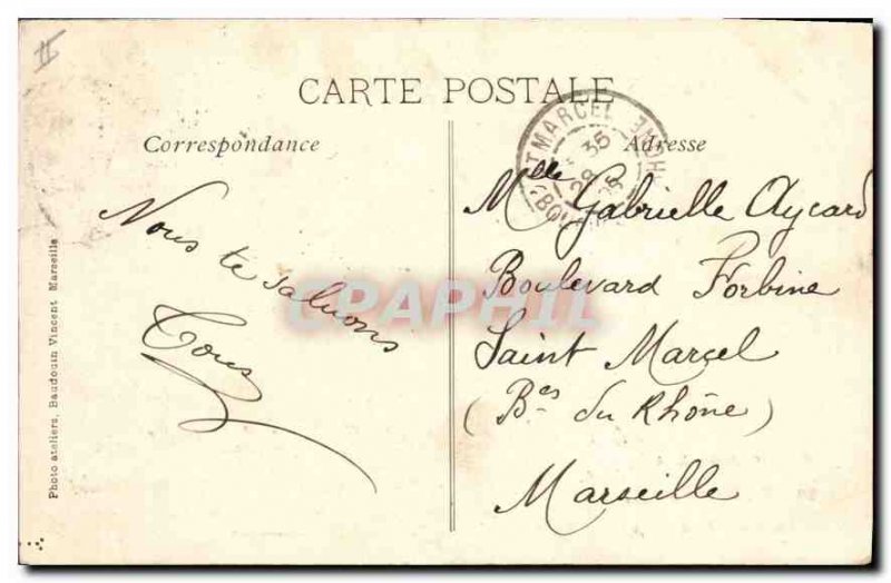 Old Postcard En Provence La Farandole