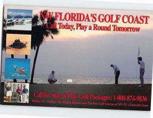 Postcard NW Florida's Golf Coast Abbot Resorts Emerald Coast Florida USA