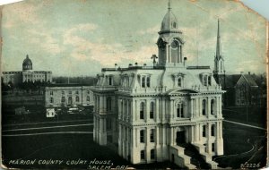 Marion County Court House Salem Oregon OR 1921 DB Postcard