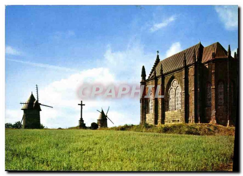 Old Postcard Mont des Alouettes Les Herbiers Vendee near Old mills flanking t...