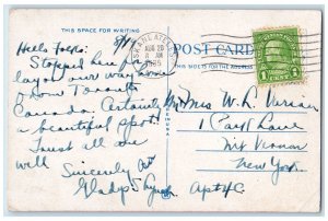 1935 East Shore House Scene Skaneateles Lake New York NY Posted Vintage Postcard
