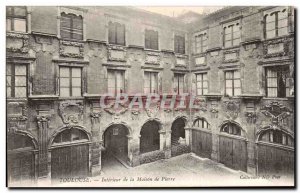 Postcard Old Toulouse Interior of the House of Peter