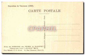 Old Postcard Salle De L & # Equatorial 39Afrique Showcase Francaise d & # 39a...