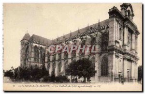 Old Postcard Chalons sur Marne The Cathedral