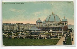 Marine Gardens & Pavilion Rhyl Wales United Kingdom 1910c postcard