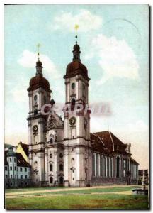 Old Postcard St Gallen Klosterkirche