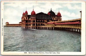 Saltair Bathing Pavilion Great Salt Lake Utah Postcard