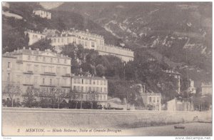 Hotels Bellevue, Italie Et Grande-Bretagne, MENTOS (Alpes Maritimes), France,...