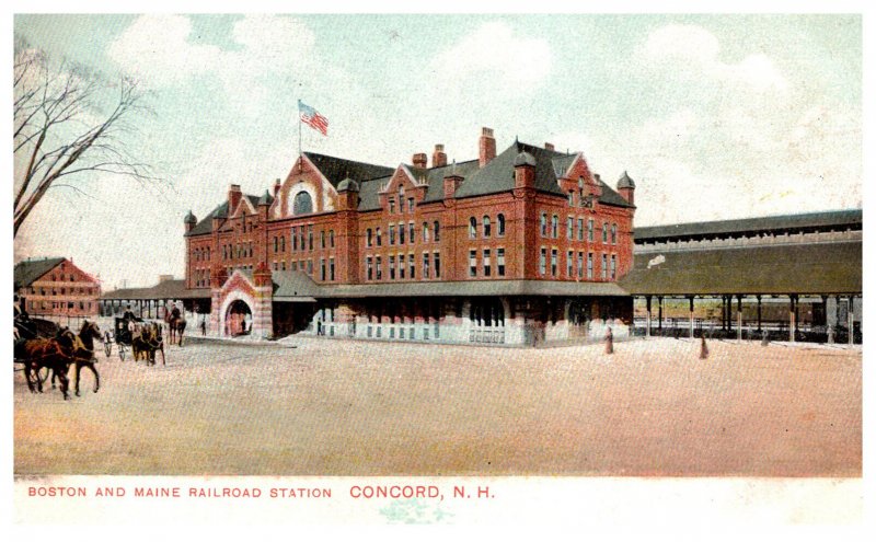 New Hampshire Concord Boston and Maine Railroad Station