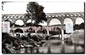 Modern Postcard The Pont du Gard Gard Roman aqueduct built before the Christi...