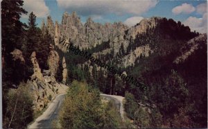 Needles Drive in the Black Hills of South Dakota Postcard PC346