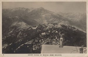 Kuldana India Snowy Range Old Real Photo Postcard