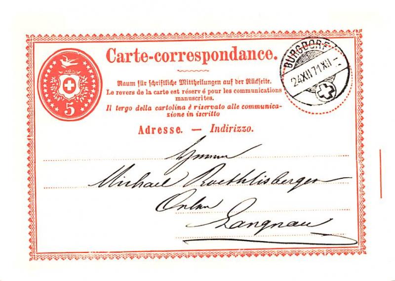 Carte Correspondance - 