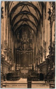 Postcard - La Grande Nef, St. Paul's Church - Antwerp, Belgium