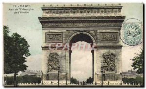 Old Postcard Paris Arc de Triomphe L & # 39Etoile