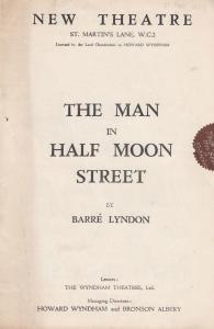 Leslie Banks The Man In Half Moon Street WW2 Ann Todd London Theatre Programme