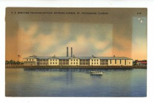 FL - St. Petersburg. US Maritime Training Station, Bayboro Harbor (stained)