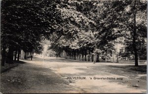 Netherlands Hilversum 's Gravelandseweg Vintage Postcard C022