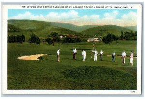 c1920 Uniontown Golf Course Club House Summit Uniontown Pennsylvania PA Postcard