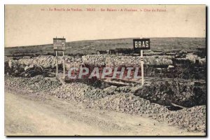 Old Postcard Army Battle of Verdun Arm ruins the horizon Le Poivre odds