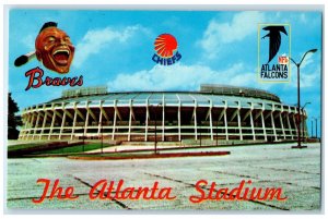 c1950s Atlanta Stadium Atlanta Falcons Chiefs Braves Atlanta Georgia GA Postcard