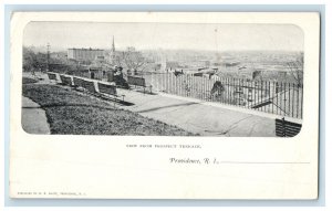 c1900s View from Prospect Terrace RI W R White PMC Posted Postcard