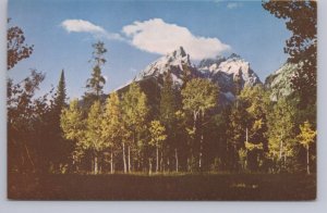 Grand Teton Range, Grand Teton National Park, Wyoming, Vintage Chrome Postcard