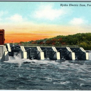 1940 Fort Dodge, IA Hydro Electric Dam Hydroelectric Power Station Teich PC A239