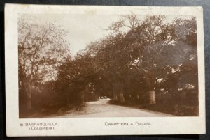 Mint Colombia Real Picture Postcard RPPC Barranquilla Galapa Highway