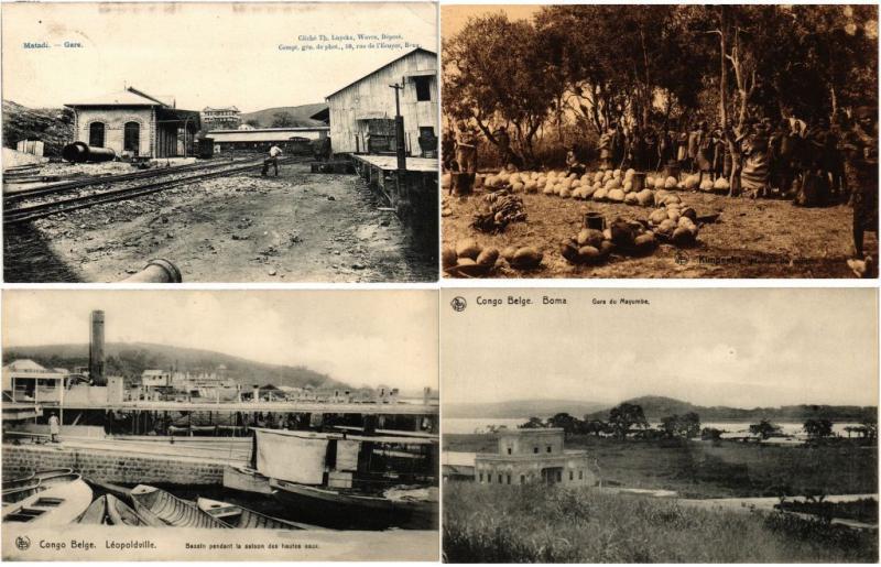 BELGIAN CONGO AFRICA 74 CPA AFRIQUE Vintage Postcards pre-1940