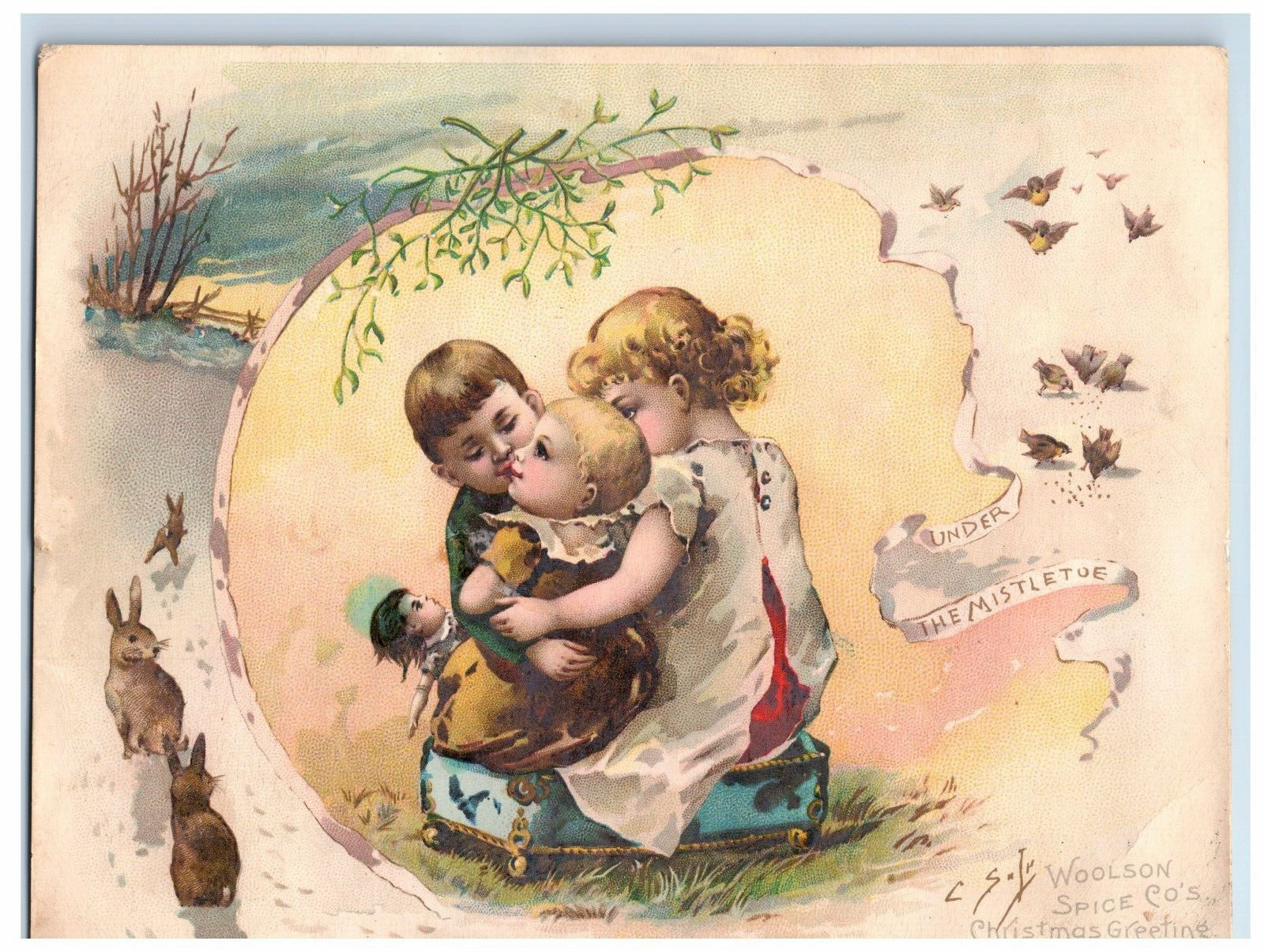 1891 Woolson Spice Co. Lion Coffee Christmas