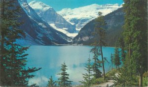 Postcard Canada Canadian rockies Lake Louise and Victoria Glacier