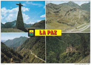 Multi- View, Way Leading to the Entry of the Yungas, LA PAZ, Bolivia, PU-1980