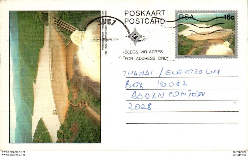 RSA South Africa Postal Stationery Dam to Doornfontein