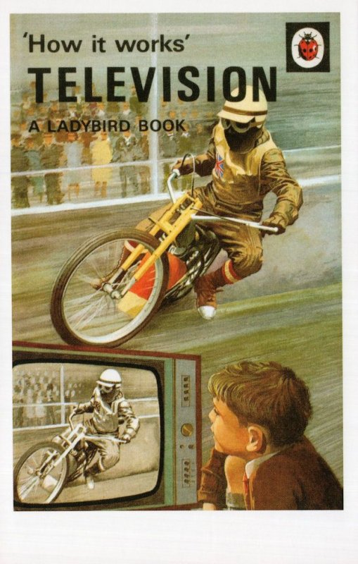 Television TV How It Works Ladybird First Edition Book Postcard