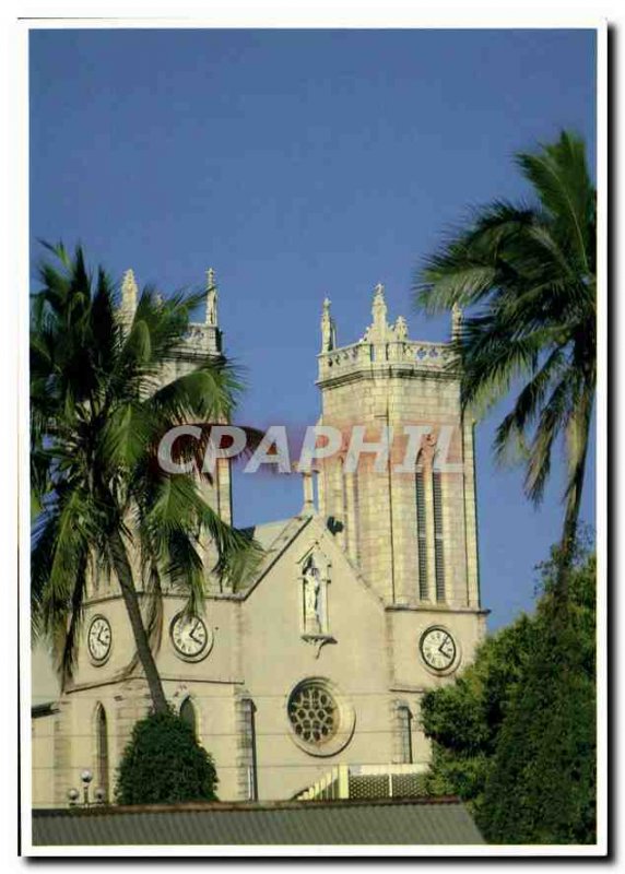Modern Postcard Noumea Majestic cathedral sunsplashed