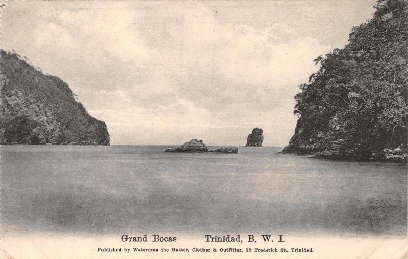 TRINIDAD BRITISH WEST INDIES GRAND BOCAS~WATERMAN PUBL POSTCARD c1910s