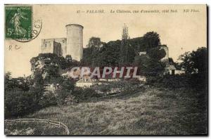 Old Postcard Falaise Chateau view all south coast