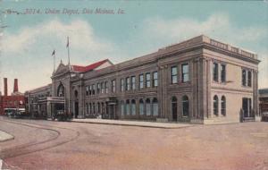 Iowa Des Moines Union Depot 1912