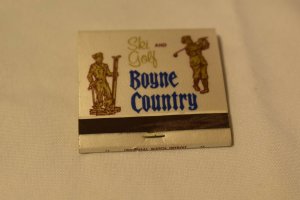 Ski and Golf Boyne Country Michigan Map 30 Strike Matchbook